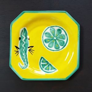 Vintage Signed Hand Painted Talavera Art Pottery Mexico Ceramic Plate Wall Decor